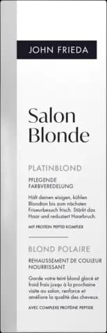 Salon Blonde Pflegende Farbveredelung Platinblond von JOHN FRIEDA