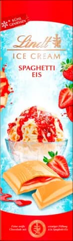 Spaghetti-Eis Tafel von LINDT