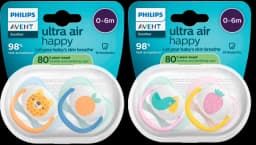Avent Schnuller Ultra Air HAPPY 0-6Monat 2-teilig von AVENT