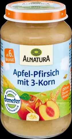 Demeter Apfel-Pfirsich mit 3-Korn von ALNATURA