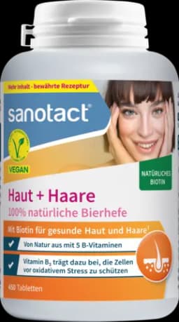 Haut + Haare 100 % natürliche Bierhefe von SANOTACT