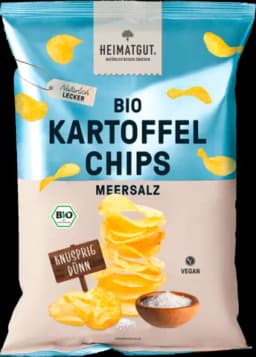 Bio Kartoffel Chips Meersalz von HEIMATGUT