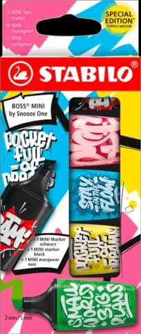 Boss Mini Textmarker Snooze One 5ST von STABILO