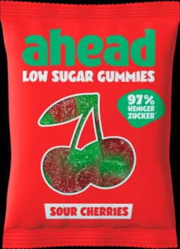 Low Sugar Gummies Sweet Cherries von AHEAD