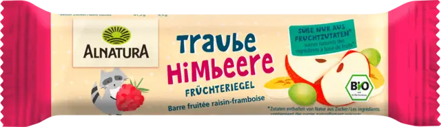 Bio Früchteriegel Traube-Himbeere ab 3 Jahren von ALNATURA