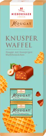 Nougat Knusper Waffel von NIEDEREGGER