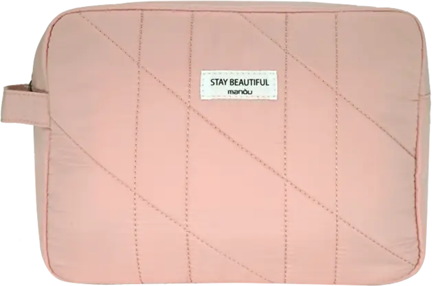 Kulturtasche Polyester Stay Beautiful rosa von SOAPLAND