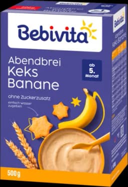 Abendbrei Keks-Banane ab 5. Monat von BEBIVITA