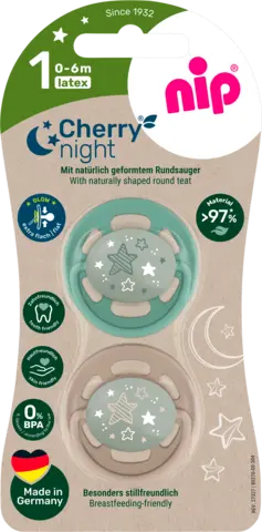 Greenline Schnuller Cherry Night Gr.1 von NIP