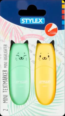 Mini-Textmarker Katze von STYLEX