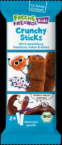 Kids Crunchy Sticks mit Cremefüllung von ERDBÄR