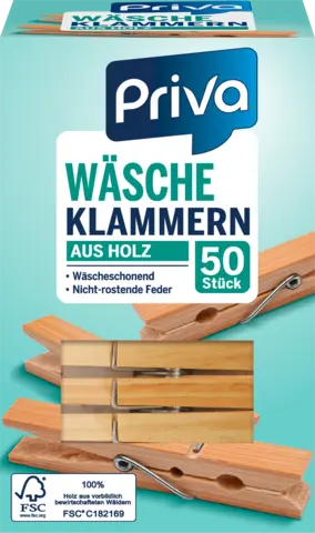 Holzwäscheklammern von PRIVA
