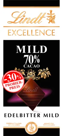 Excellence Edelbitter Mild 70 % Cacao von LINDT