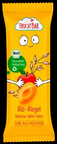 Bio Riegel Aprikose Apfel Hafer von FRUCHTBAR