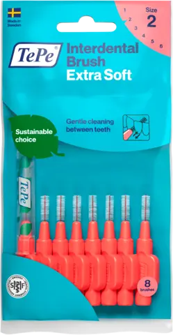Interdentalbürste Extra Soft Rot ISO-Größe 2 von TEPE