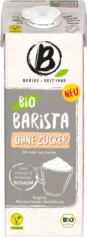 Bio Barista ohne Zucker mit Hafer von BERIEF