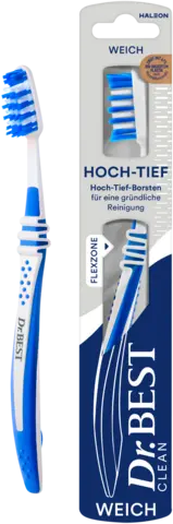 Zahnbürste Classic Hoch-Tief weich von DR.BEST