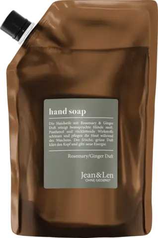 Handseife Rosemary/Ginger Duft Nachfüller von JEAN & LEN
