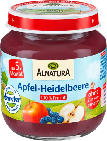 Demeter Apfel-Heidelbeere nach dem 4. Monat von ALNATURA