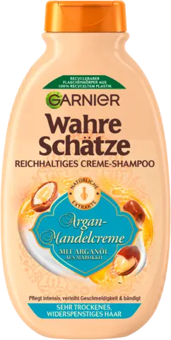 Wahre Schätze Reichhaltiges Creme-Shampoo Argan-Mandelcreme von WAHRE SCHÄTZE