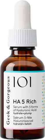 HA 5 Rich Serum with 5 forms of Hyaluronic acid von Geek & Gorgeous