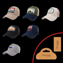 Unisex Cap/Mütze mit Netz und Visier Design Wild World von DIV.SAISONMARKEN