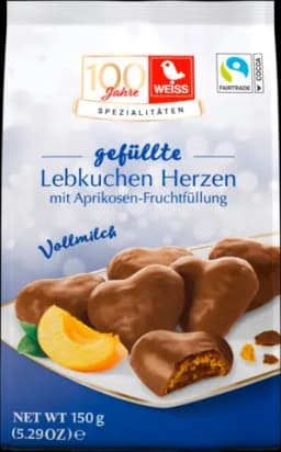 Lebkuchen-Herzen gefüllt vollmilch von WEISS