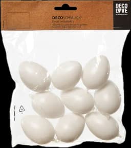 Behang-Eier weiß 6cm 9ST von HEITMANN