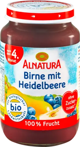 Bio Birne mit Heidelbeere von ALNATURA
