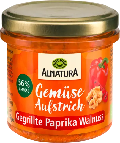 Bio Paprika Walnuss Aufstrich von ALNATURA
