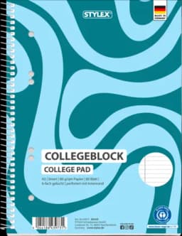 Spiral-Collegeblock liniert A5 von STYLEX