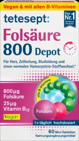 Folsäure 800 Depot 60Tabletten von TETESEPT