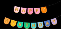 Banner Happy Birthday Mix 163 x 12 cm von DIV.SAISONMARKEN