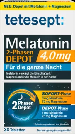 Melatonin 2 Phasen-Depot Tabletten von TETESEPT