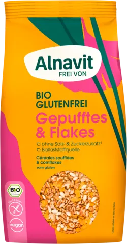 Bio Glutenfrei Gepufftes & Flakes von ALNAVIT