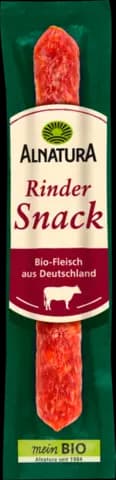 Bio Rinder Salami Snack von ALNATURA