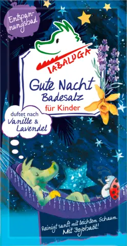Gute Nacht Badesalz mit Vanille- & Lavendel-Duft von TABALUGA