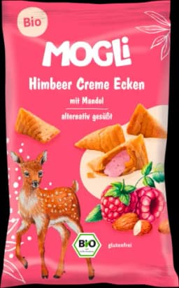 Bio Himbeer Creme Ecken mit Mandel von MOGLI