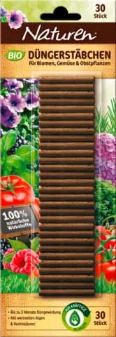 Düngerstäbchen Bio, 30 Stück von NATUREN