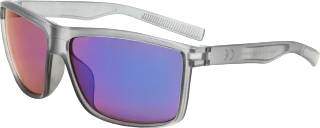 Sport Sonnenbrille grau mit blau verspiegelte Gläser von DIV.SAISONMARKEN