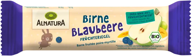 Bio Früchteriegel Birne-Blaubeere ab 3 Jahren von ALNATURA