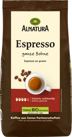 Bio Espresso ganze Bohne von ALNATURA