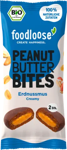 Bio Peanut Butter Bites Erdnussmus von FOODLOOSE