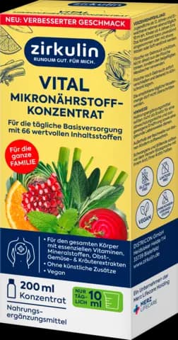 Vital Mikronährstoffkonzentrat von ZIRKULIN