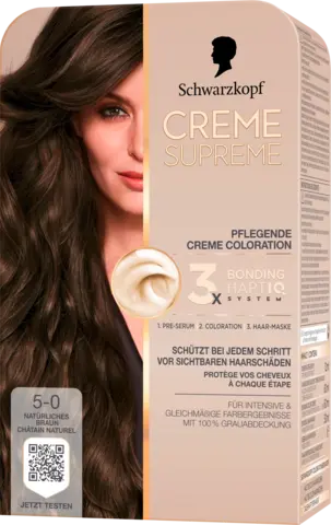 Creme Supreme Pflegende Creme Coloration Natürliches Braun 5-0 von CREME SUPREME