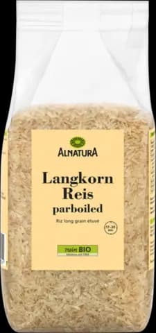 Bio Langkorn Reis parboiled von ALNATURA
