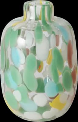 Vase Greena Glas durchgefärbt grün 17 cm von BOLTZE