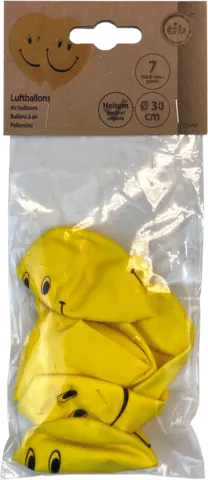 Luftballon Smile gelb 30 cm von TIB