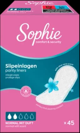 Slipeinlagen Normal mit Duft von SOPHIE