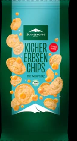 Bio Kichererbsenchips mit Meersalz von SCHNEEKOPPE